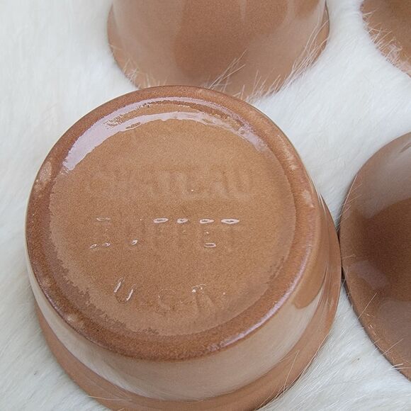 4 Taylor Smith Taylor Chateau Buffet Turquoise Custard Cups 2 Styles See Discrip - Picture 4 of 5